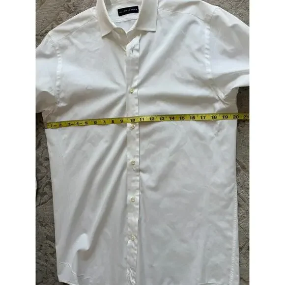 Ralph Lauren Black Label Men's Dress Shirt White Italian French Cuff 15 - Picture 6 of 11